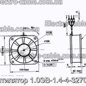 Вентилятор 1.0ЭВ-1.4-4-3270 Т4 - фотография № 1.