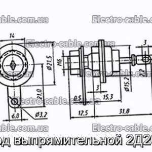 Діод випрямлявої 2Д201Б - фотографія №1.