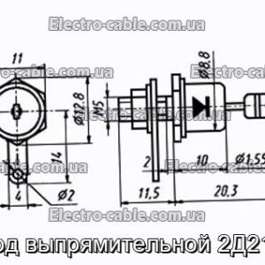 Діод випрямляючої 2Д210В - фотографія №1.