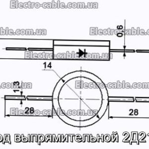 Діод випрямляючої 2Д213Б - фотографія №1.