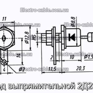 Діод випрямлявої 2Д230А - фотографія №1.