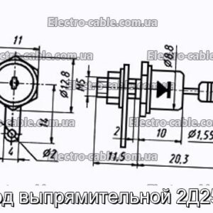 Диод выпрямительной 2Д251А - фотография № 1.