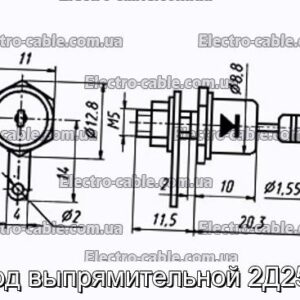 Діод випрямляючої 2Д251Б - фотографія №1.