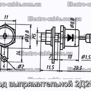 Диод выпрямительной 2Д251В - фотография № 1.