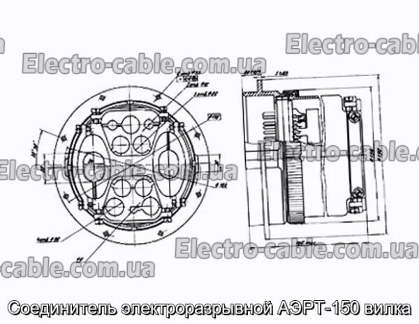 З&#39;єднувач електророзривної АЕРТ-150 вилка - фотографія №1.