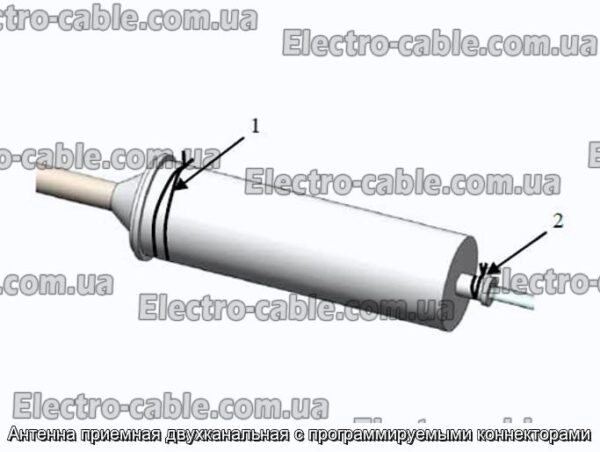 Антенна приемная двухканальная с программируемыми коннекторами - фотография № 1.