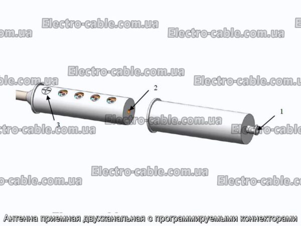 Антенна приемная двухканальная с программируемыми коннекторами - фотография № 4.