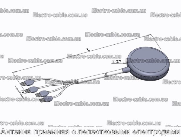 Антенна приемная с лепестковыми электродами - фотография № 2.