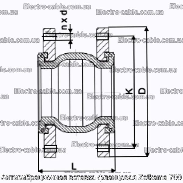 Антивибрационная вставка фланцевая Zetkama 700 - фотография № 2.