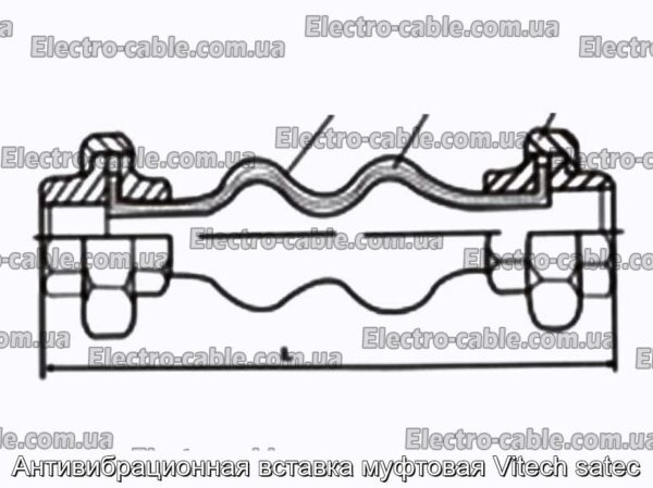 Антивибрационная вставка муфтовая Viteсh satec - фотография № 2.