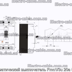 Автоматический выключатель Fmc1/3u 20a 8-12in - фотография № 2.