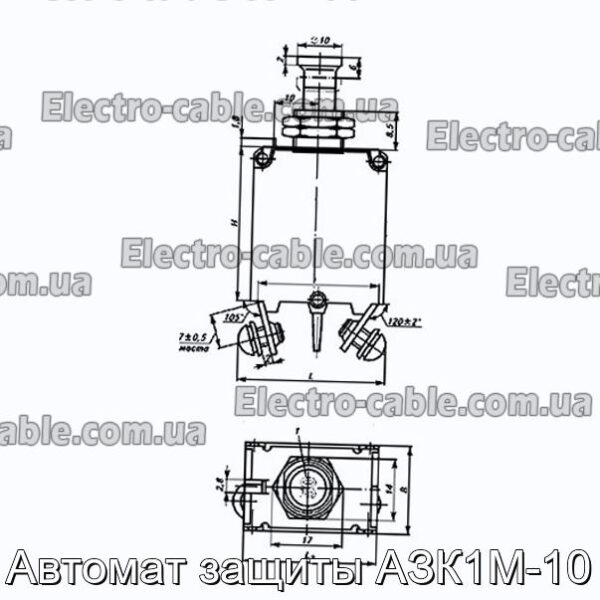 Автомат защиты АЗК1М-10 - фотография № 1.