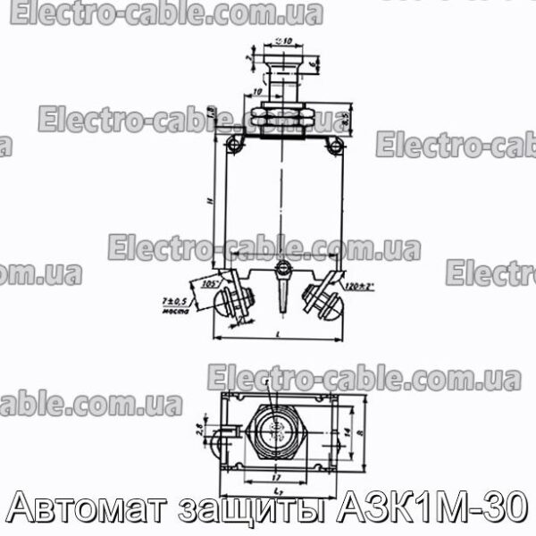 Автомат защиты АЗК1М-30 - фотография № 1.