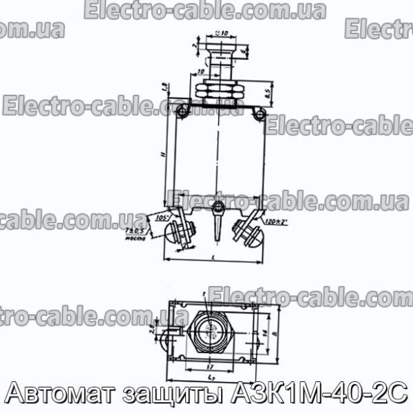 Автомат захисту АЗК1М-40-2С - фотографія №1.