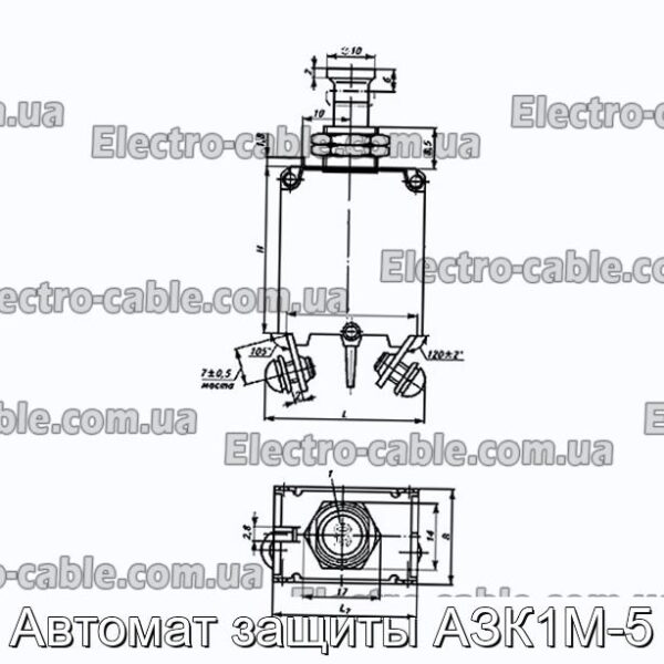 Автомат защиты АЗК1М-5 - фотография № 1.