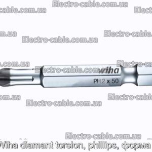 Бит Wiha diamant torsion, phillips, форма е 6,3 - фотография № 1.