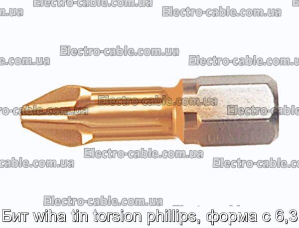 Біт wiha tin torsion phillips, форма з 6,3 - фотографія №1.