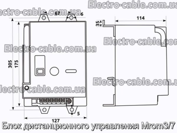 Блок дистанционного управления Mrom3/7 - фотография № 2.