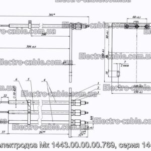 Блок электродов Мк 1443.00.00.00.769, серия 1443-769 - фотография № 1.