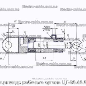 Гидроцилиндр рабочего органа ЦГ-80.40.630.22 - фотография № 2.