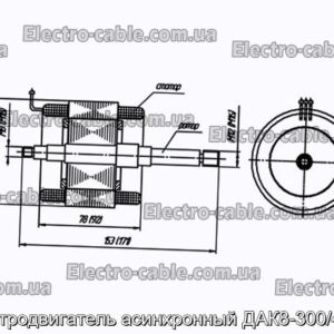 Електродвигун асинхронний ДАК8-300/400-3 - фотографія №1.