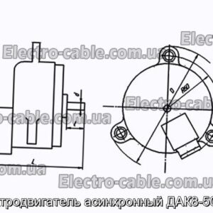 Электродвигатель асинхронный ДАК8-50/400 - фотография № 1.