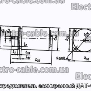 Электродвигатель асинхронный ДАТ-40-12 - фотография № 1.