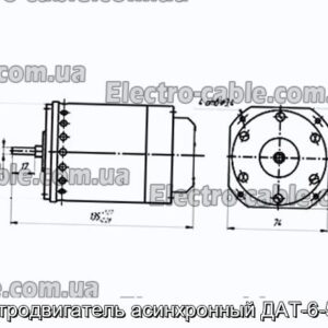 Электродвигатель асинхронный ДАТ-6-5/400 - фотография № 1.