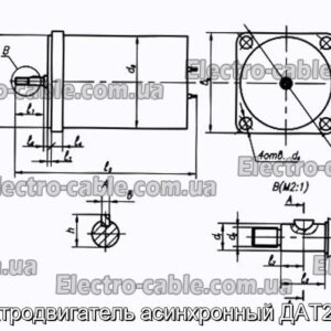 Электродвигатель асинхронный ДАТ21571 - фотография № 1.