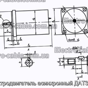 Электродвигатель асинхронный ДАТ31660 - фотография № 1.