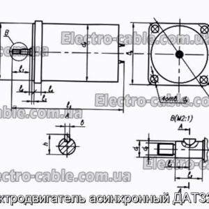 Электродвигатель асинхронный ДАТ32271 - фотография № 1.