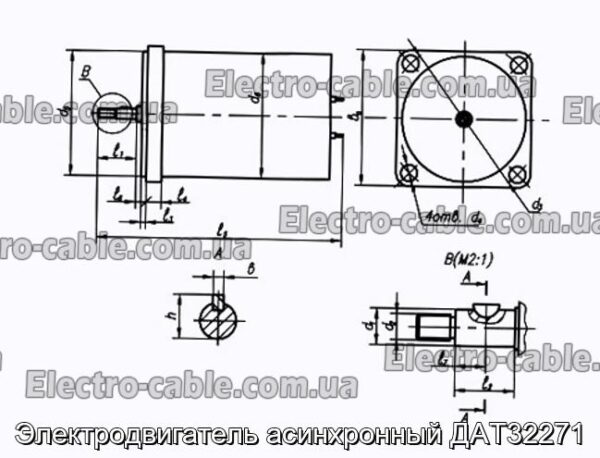 Асинхронний електродвигун DAT32271 - Фото № 1.