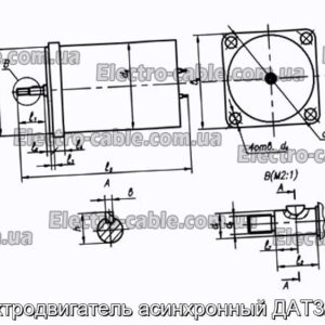 Электродвигатель асинхронный ДАТ32671 - фотография № 1.