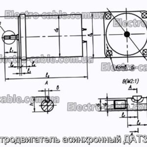 Электродвигатель асинхронный ДАТ32673 - фотография № 1.