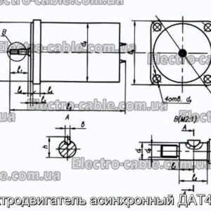 Электродвигатель асинхронный ДАТ42271 - фотография № 1.