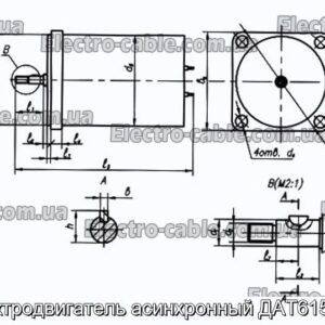 Асинхронний електричний двигун DED61560-1 - Фотографія № 1.