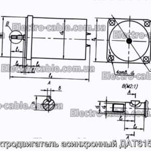 Электродвигатель асинхронный ДАТ61570-1 - фотография № 1.