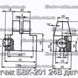 Датчик БВК-201 24В датчик - фотографія №1.