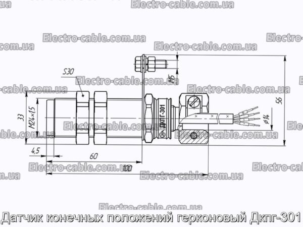 Датчик конечных положений герконовый Дкпг-301 - фотография № 2.