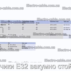 Датчики E32 вакумно стійкі - фотографія №1.