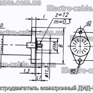 Электродвигатель асинхронный ДИД-0.5С - фотография № 1.