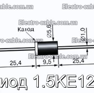 Діод 1.5KE12A - фотографія №1.