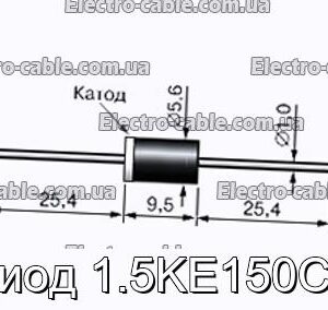 Діод 1.5KE150CA - фотографія №1.