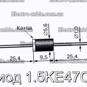 Диод 1.5KE47CA - фотография № 1.