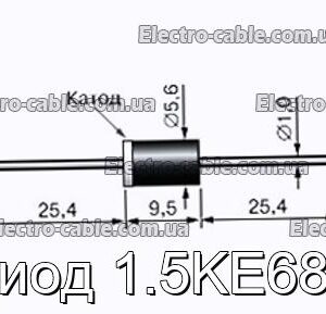 Диод 1.5KE68A - фотография № 1.