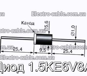 Диод 1.5KE6V8A - фотография № 1.