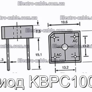 Диод KBPC1002 - фотография № 1.