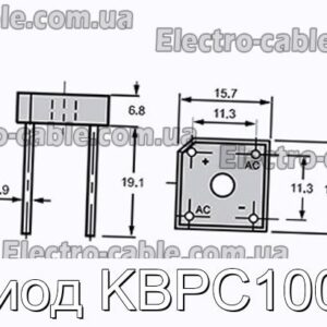 Диод KBPC1005 - фотография № 1.