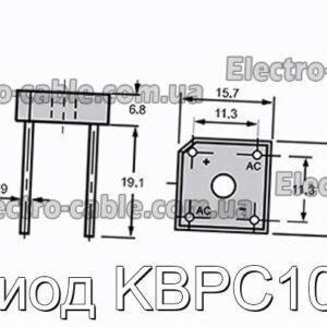 Диод KBPC106 - фотография № 1.