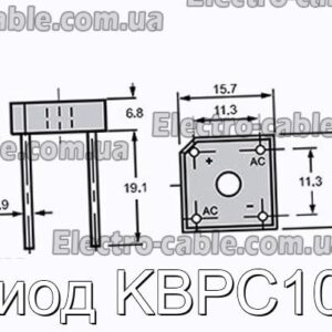 Диод KBPC108 - фотография № 1.